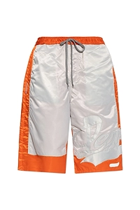 Pdf Logo-Embroidered Satin Shorts