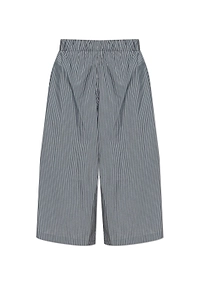 Pdf Pinstriped Wide-Leg Shorts