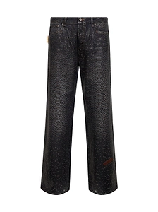 Pdf Spotted Straight-Leg Jeans