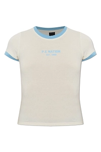 P.E Nation Reveal Logo Ringer T-Shirt