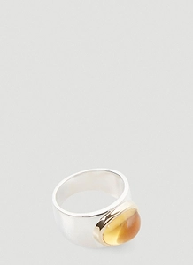 Pearls Before Swine Citrine Gemstone Ring