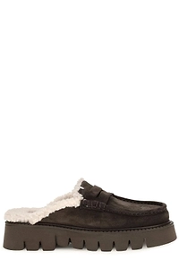 Pedro Garcia Savy Shearling Flat Mules