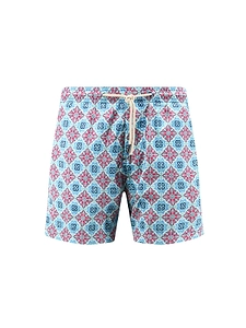 Peninsula Geometric Print Swim Shorts