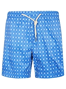 Peninsula Geometric Drawstring Swim Shorts
