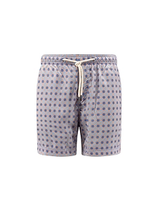Peninsula Sea Pattern Drawstring Swim Shorts