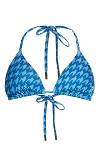 Perfect Moment Houndstooth Triangle Bikini Top