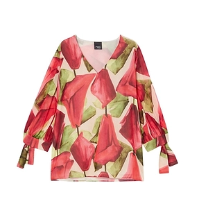 Persona V-Neck Printed Blouse