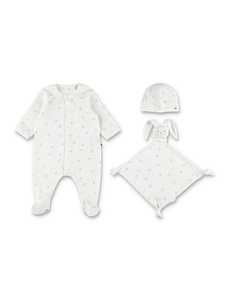 Petit Bateau Floral Newborn Onesie Set