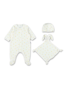 Petit Bateau Sun Print Newborn Jumpsuit Set
