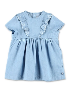 Petit Bateau Ruffled Embroidered Dresses