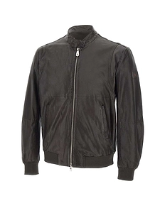 Peuterey Tureia Leather Bomber Jacket