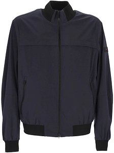 Peuterey Logo Patch Zip-Up Bomber Jacket