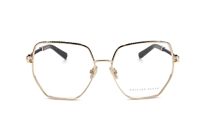 Philipp Plein Eyewear Geometric Studded Glasses