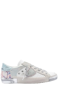 Philippe Model Logo Patch Lace-Up Sneakers