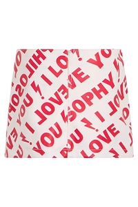 Philosophy Di Lorenzo Serafini Allover Logo Mini Skirt