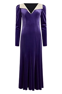 Philosophy Di Lorenzo Serafini V-Neck Velvet Dress