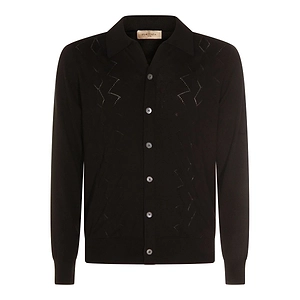 Piacenza Cashmere Openwork Knit Sweater