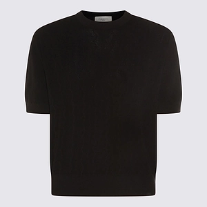 Piacenza Cashmere Textured Knit Short-Sleeve T-Shirt