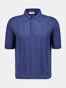 Piacenza Cashmere Short Sleeved Knitted Polo Shirt