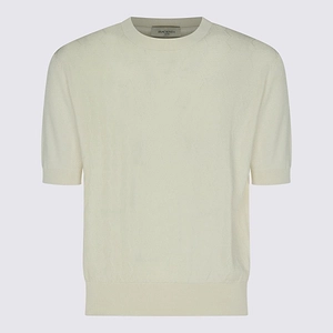 Piacenza Cashmere Textured Knit T-Shirt