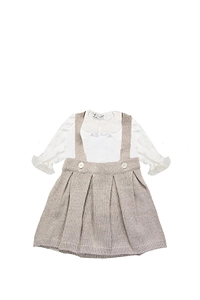 Piccola Giuggiola Blouse And Dungarees Dress Suit