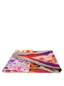 Pierre-Louis Mascia Abstract Floral Knit-Trim Scarf