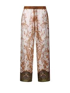Pierre-Louis Mascia Aloes Printed Silk Pants