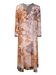 Pierre-Louis Mascia Floral Long-Sleeve Dress