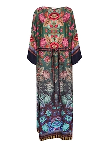 Pierre-Louis Mascia Tetris Floral Kaftan Dress