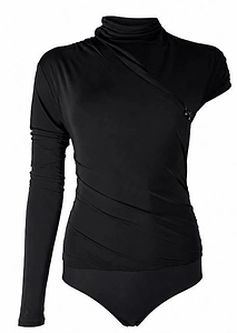 Pinko Asymmetric Draped Bodysuit Top