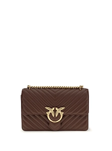 Pinko Classic Love One Chevron Crossbody Bag