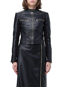 Pinko Cropped Biker Jacket