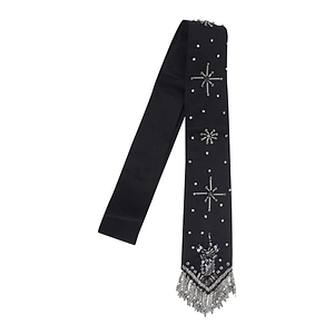 Pinko Dracena Embellished Fringe Tie