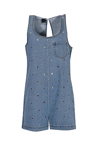 Pinko Embellished Denim Jumpsuit