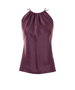 Pinko Gathered-Neckline Adjustable Strap Blouse
