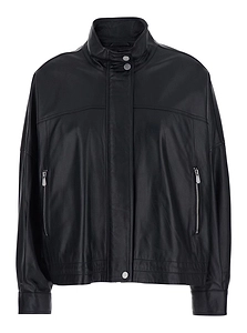 Pinko Leather Blouson Jacket