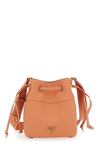 Pinko Logo Plaque Drawstring Fastened Bucket Bag