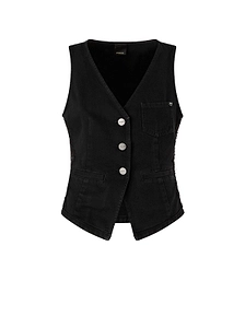 Pinko Love Birds Detailed V-Neck Waistcoat