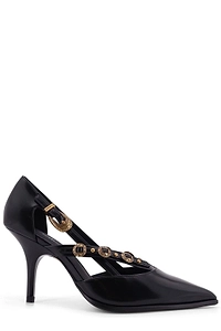 Pinko Pointed-Toe Buckle Strap Pumps