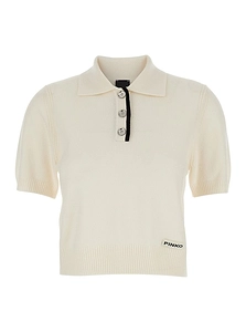 Pinko Short-Sleeved Knitted Polo Shirt