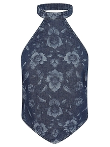 Pinko Floral Denim Top