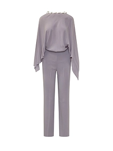 Pinko V-Neck Draped Jumpsuit