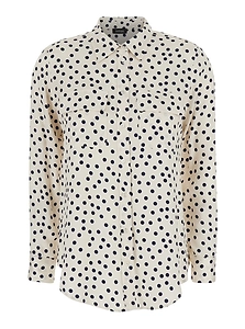 Plain Polka Dot Pocket Shirt
