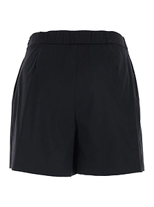 Plain Popeline High-Rise Shorts