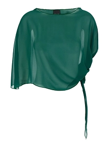 Plain Sheer Asymmetric Shawl