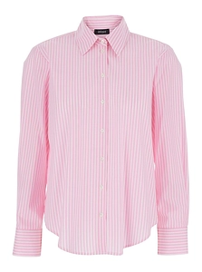Plain Striped Cotton Long Sleeve Shirt