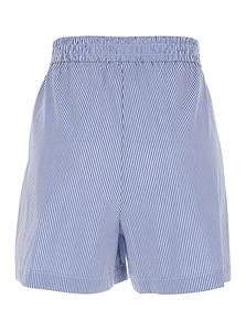 Plain Striped Relaxed Shorts