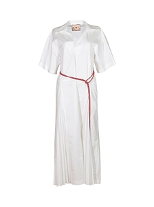 Plan C Belted Maxi Dress