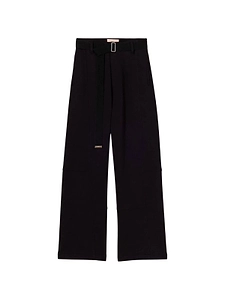 Plan C Belted Wide-Leg Pants