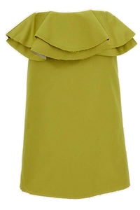 Plan C Citron Midi Duchesse Skirt